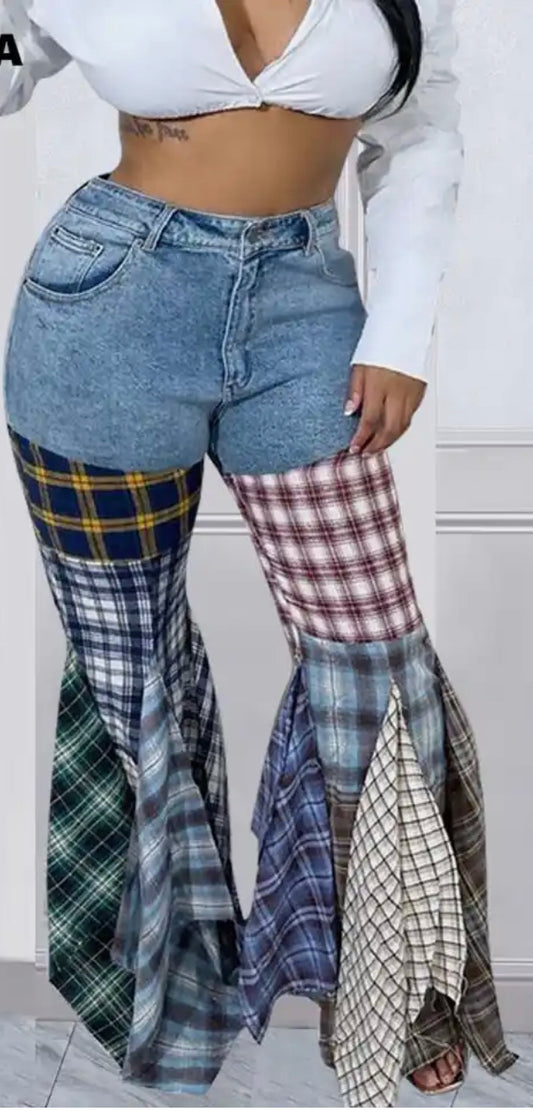 Denim vs Plaid Jeans