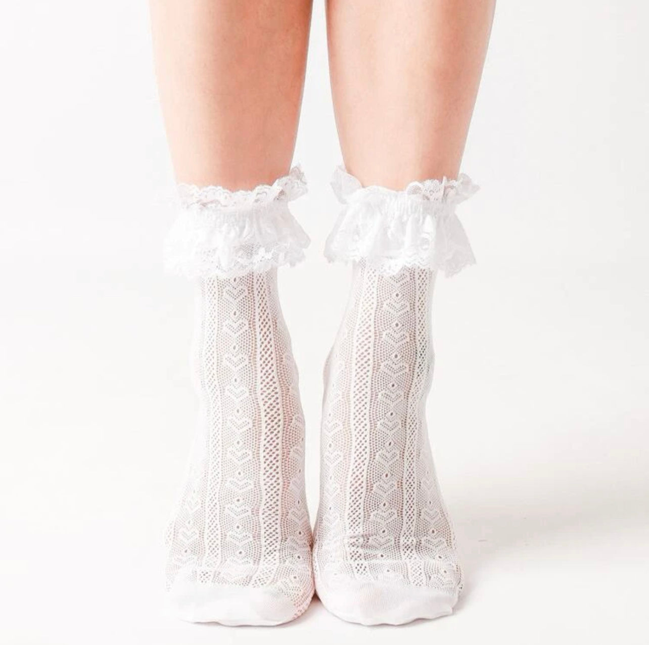 White Ruffle Socks